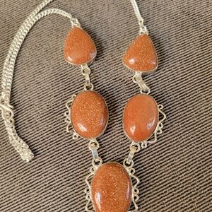 Elegant Goldstone Necklace